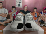 White and Black Basketball Sneakers