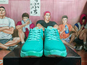 Nike Zoom Basketball Sneakers Turquoise Gold