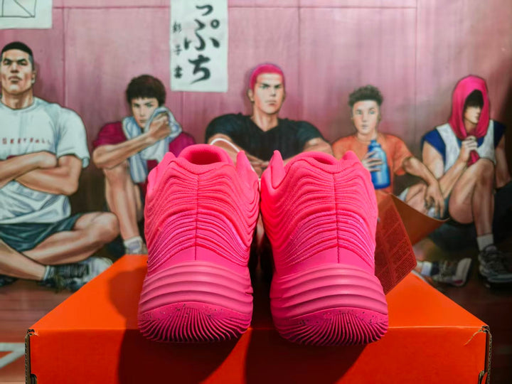 Nike Pink Basketball Sneakers with Black Swoosh