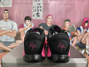 Nike Black and Pink Basketball Sneakers