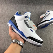 Fragment x Air Jordan 3 Sneakers White Blue Black CT8532-040
