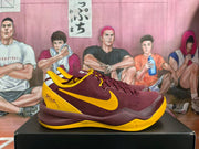 Nike USC Basketball Shoes in Burgundy and Gold
