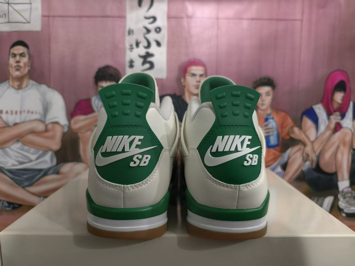 Jordan White Green Basketball Sneakers 36-48.5