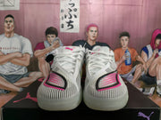 Puma White and Red Basketball Sneakers