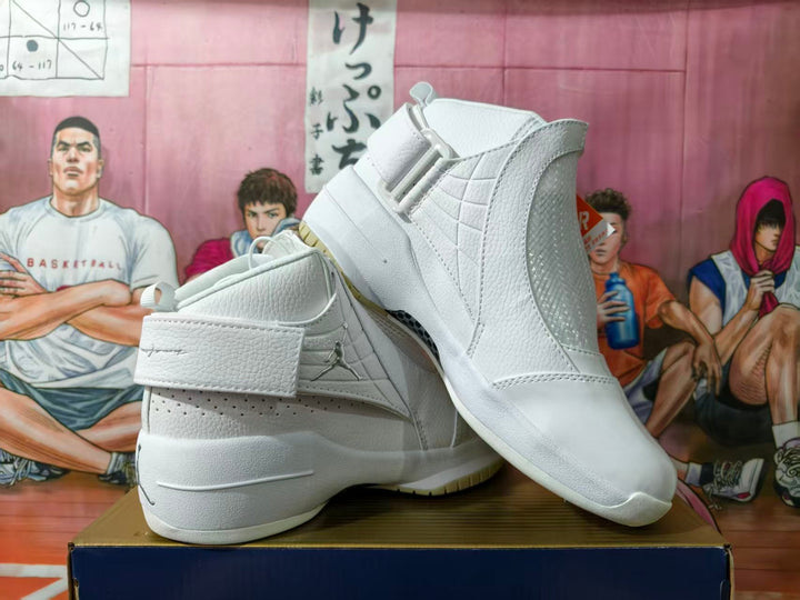 Jordan Jumpman Team 1 White High-Top Basketball Shoes
