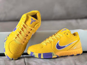 Nike Kobe 4 Basketball Sneakers Yellow Purple