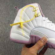 Air Jordan 12 Cherry Blossom Pink Kids Sneakers