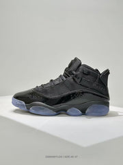 Jordan 6 Black High-Top Sneakers with Translucent Outsole