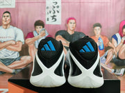 Adidas Basketball Shoes, White Black Blue
