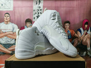 Jordan White High-Top Basketball Sneakers