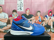 Nike Basketball Sneakers Blue Red and White