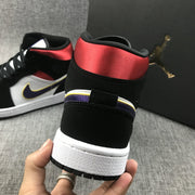 Jordan 1 Mid Satin Lakers Top 3 Sneakers 852542-005