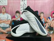 Adidas Basketball Shoes, White Black Blue