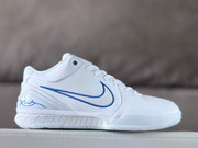 Nike Kobe 4 Basketball Shoes White and Blue