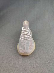 Yeezy 350 V2 Knit Sneakers Grey Pink Gum Sole