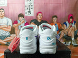 Nike Kobe Low Basketball Shoes White and Purple