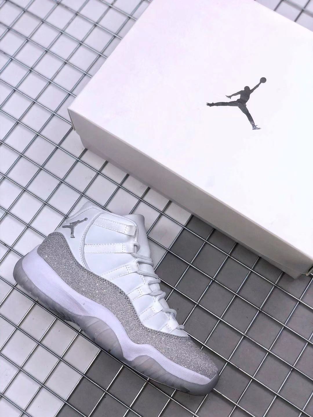 Jordan Air Jordan 11 WMNS White Glitter Sneakers