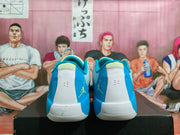 Jordan Air Zoom Basketball Sneakers Gray Blue