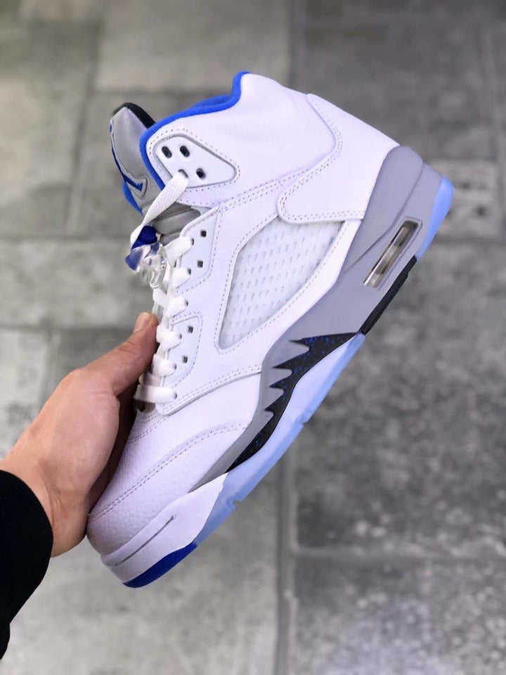 Jordan Air Jordan 5 Stealth 2.0 Sneakers White Blue 440888-140