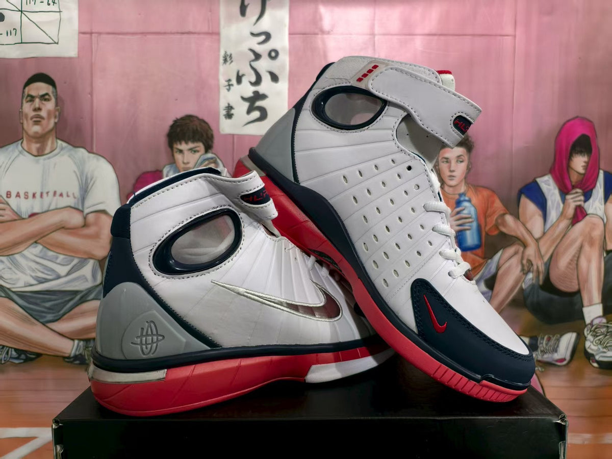 Nike High-Top Sneakers White Blue Red