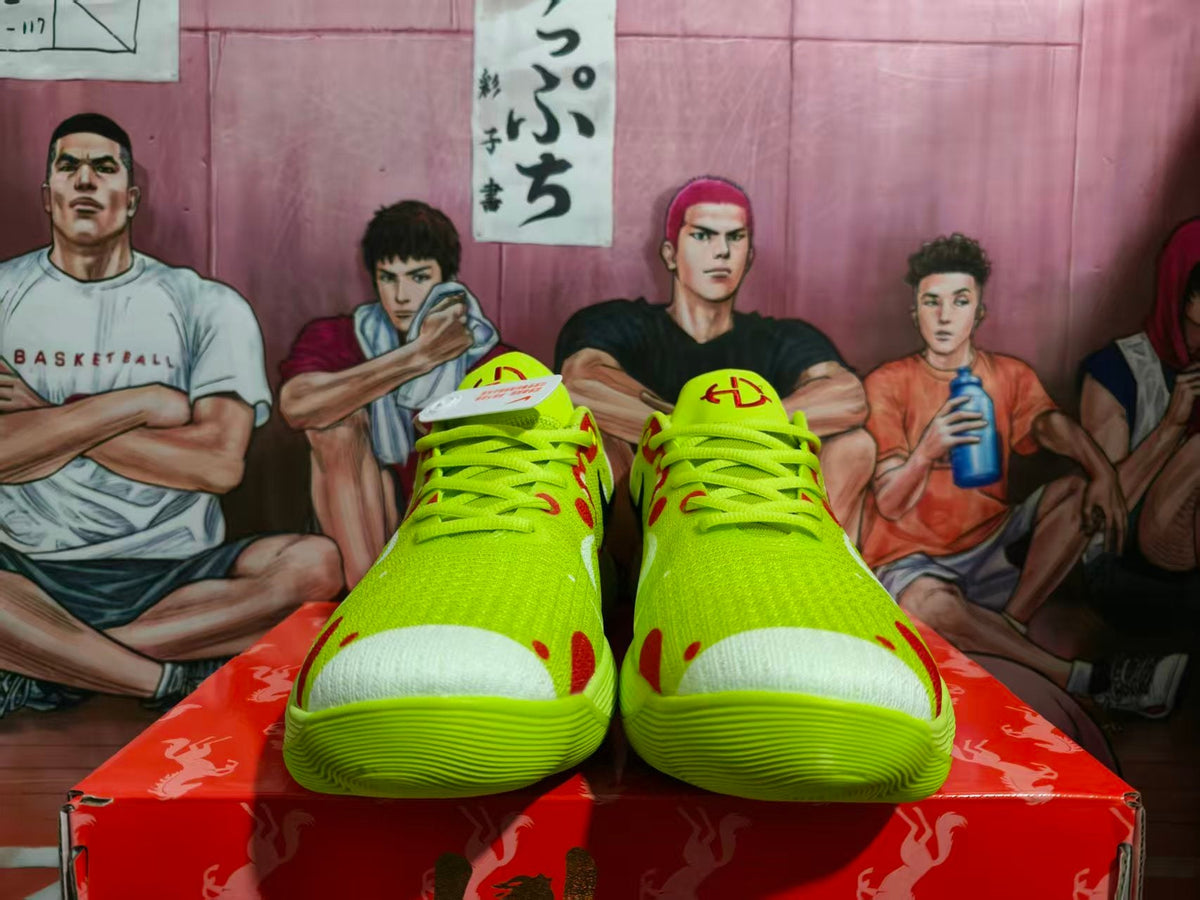 Nike Basketball Sneakers Yellow Red Black