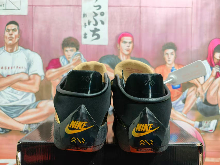 Nike Air Jordan 38 Black and Metallic Gold Basketball Shoes