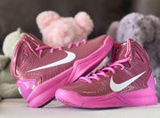 Nike HD2010 Kids High-Top Sneakers Pink and Burgundy