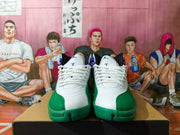 Jordan 12 Retro White Green High-Top Basketball Sneakers