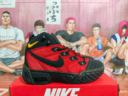 Nike Air Basketball Sneakers Black and Red
