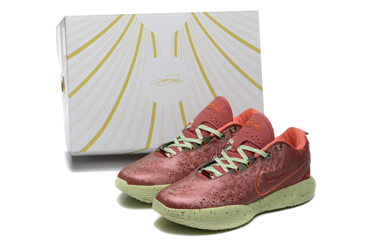 Nike 870 Sneakers Orange-Red with Green Sole