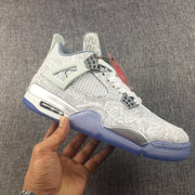 Jordan Air Jordan 4 Laser White Platinum Sneakers