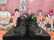 Nike KD Basketball Sneakers Black and Volt Halloween Style