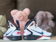Nike Hyperdunk 2010 Kids Basketball Shoes, White/Navy/Red