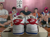 Nike Low-Top Sneakers White Red and Blue