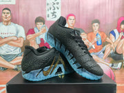 Nike Black and Blue Basketball Sneakers