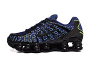 Nike Shox TL Blue and Black Patterned Sneakers