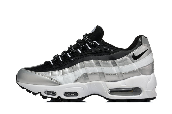 Nike Air Max 95 Sneakers in Black, Silver and White