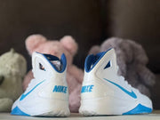 Nike HD2010 Kids Basketball Sneakers White Carolina Blue