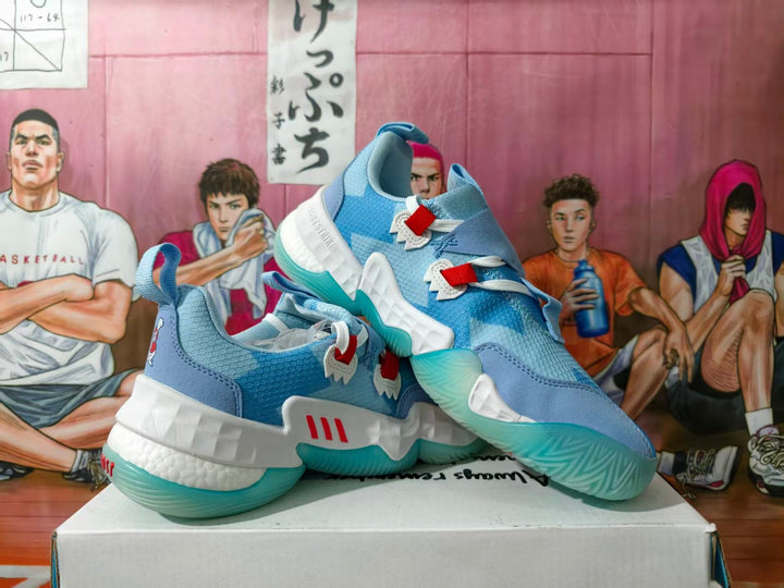 Adidas Basketball Shoes in Blue and White