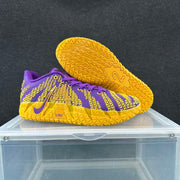 Nike LeBron Basketball Shoes Purple and Gold LSU Style
