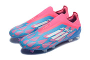 adidas F50 Laceless Soccer Cleats Pink Blue