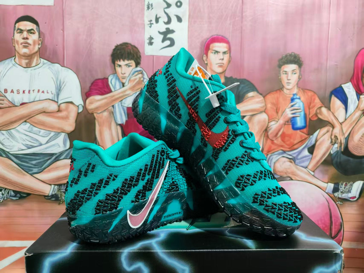 Nike ZoomX Basketball Sneakers in Teal and Black