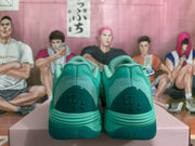 Blue-Green Basketball Sneakers