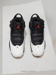 Jordan 6 Rings Black White Red Sneakers