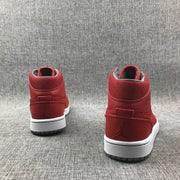Jordan Air 1 Mid Red High-Top Sneakers 364770-603