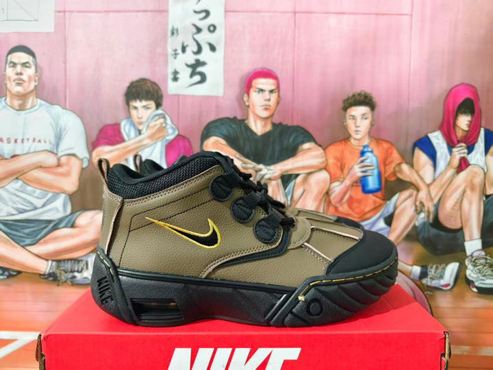 Nike Air Kukini Mid Brown Basketball Sneakers