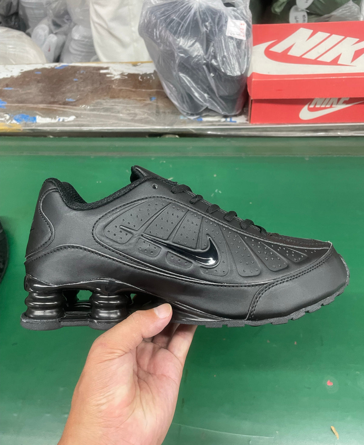 Nike Shox Black Low-Top Sneakers