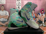 Nike Superhero Basketball Sneakers Green and Gray