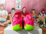 Under Armour Pink and Green Basketball Sneakers