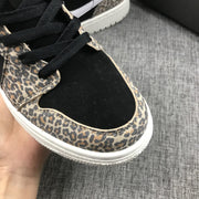 Air Jordan 1 Mid SE GS Leopard Sneakers BQ6931-021